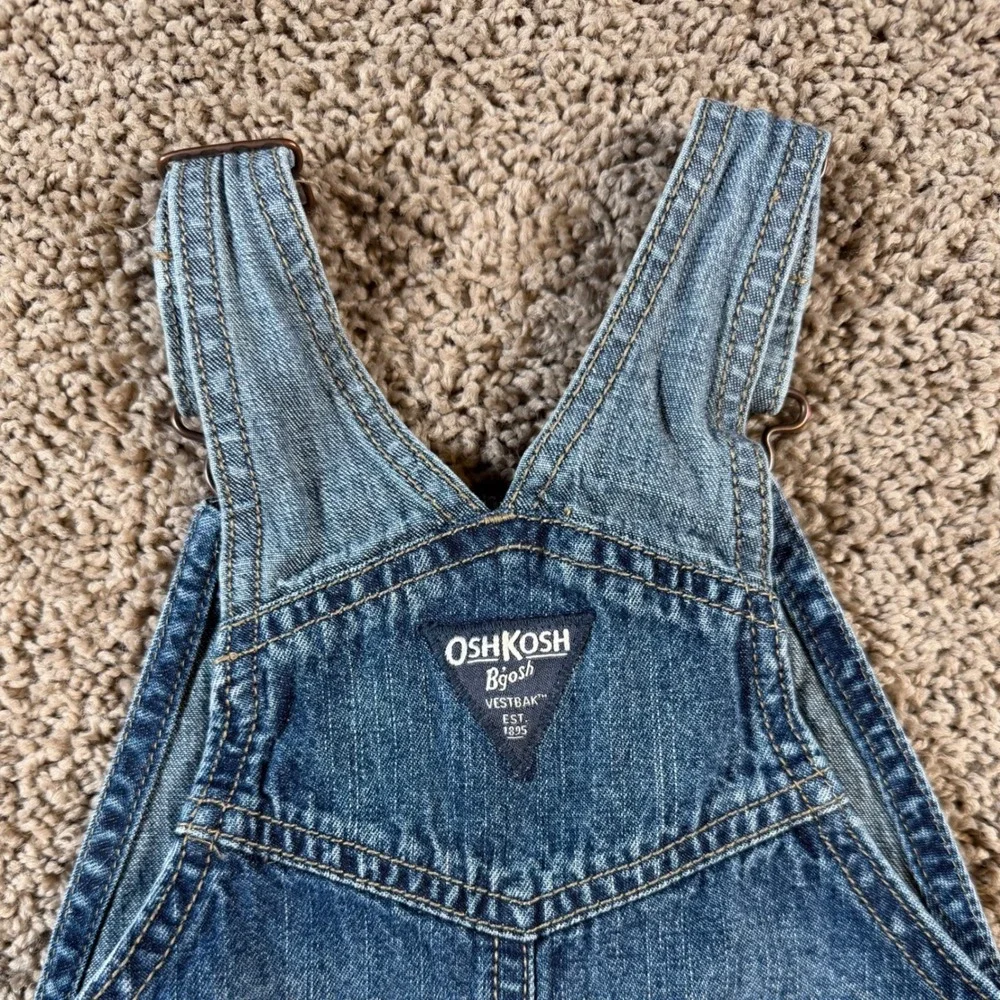Osh Kosh Denim Overalls bibs Classic casual toddler school kids outdoor blue